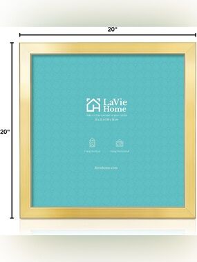 Gold Frame Wall Art -20 x 20 poster frame by LaVie